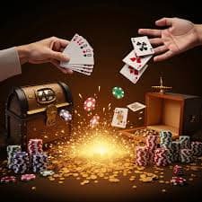 Dragon Tiger card game table with real dealer interaction